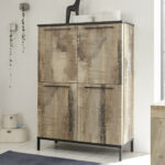 Μπουφές Mango Black/Pero Με Τέσσερα Ντουλάπια 106x152x50