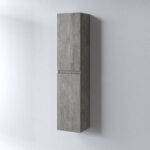 Στήλη OMEGA Σταχτί 35 3COM035BE0 κρεμαστή 35x32x160cm με δύο πόρτες