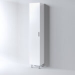 Στήλη SIENA Λευκή 35 3CSI035GL0 με ποδαράκια 35x32x185cm