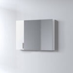 Καθρέφτης SIENA Λευκός 90 3MSI090GL0W με Ντουλάπια 88x15x65cm