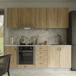 Σύνθεση Κουζίνα Codi 220cm συρτάρια  Oak Sonoma 220x60x82cm M302.07