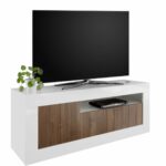 Έπιπλο TV Urbino White - Dark Walnut 138x42x56 cm