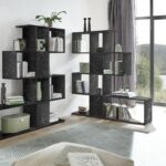 Βιβλιοθήκη Zeta Μαύρη 139x147x28 - 408114Z