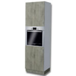 Ντουλάπι βάσης στήλη φούρνου Sunrise Spil Grey MDF 60cm 60x214x57cm SUNSPIHL-60/214/2