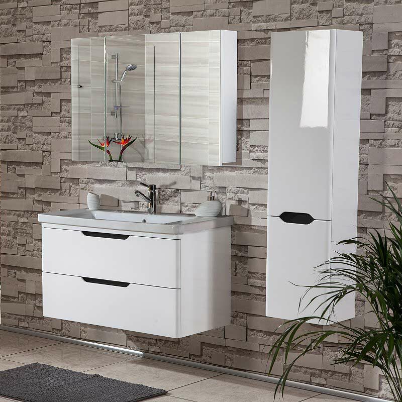 Σετ Έπιπλο Μπάνιου BELE Λευκό 105 9SBE105WH0 Πάγκο 105x46x55cm