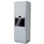 Ντουλάπι βάσης στήλη φούρνου Glamour White High Gloss MDF 60cm 60x214x57cm GLAWHTHL-60/214/2