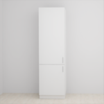 Ντουλάπι βάσης στήλη Elite White Soft 60cm MDF 60x214x57cm ELWHTHL-60/214/1