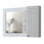 Καθρέφτης OREO Λευκός 100 3ΜOR100CA0 Καθρέφτης με Ντουλάπι 100x16x70cm