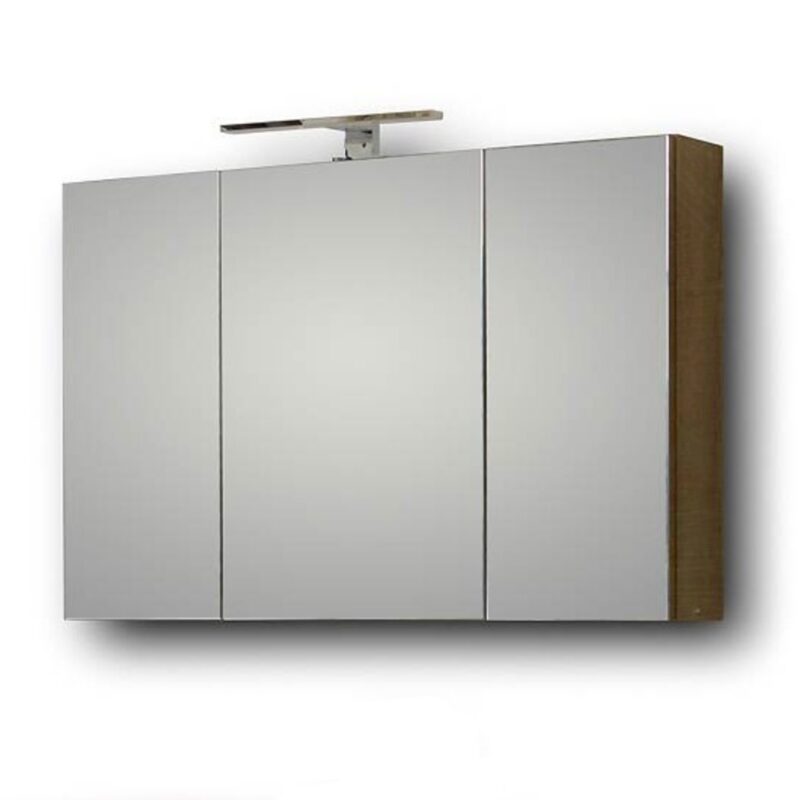 Καθρέφτης OMEGA Σταχτί 100 3MOM100BE0 με Ντουλάπια 94x14x65cm