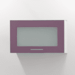 Ντουλάπι τοίχου κρεμαστό Elite Antarctica 60cm MDF Half Glass 60x36x30cm ELANTW-60x36GHFGL