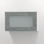 Ντουλάπι τοίχου κρεμαστό Glamour Marble Dark 60cm MDF Half Glass 60x36x30cm GLAMARW-60x36GHFGL