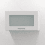 Ντουλάπι τοίχου κρεμαστό Elite White Soft 60cm MDF Half Glass 60x36x30cm ELWHTW-60x36GHFGL