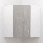 Ντουλάπι τοίχου κρεμαστό Sunrise Spil Grey 60cm MDF Γωνιακό 60/60x72x30cm SUNSPIW-60x60x72