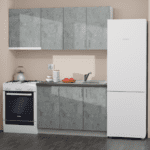 Σύνθεση Κουζίνα Talia 120cm MDF απορροφητήρα Marble 120x60x82cm(180cm επάνω) M304.05