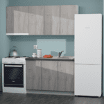 Σύνθεση Κουζίνα Talia 120cm MDF απορροφητήρα Spil Grey 120x60x82cm(180cm επάνω) M304.04