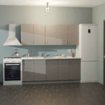 Σύνθεση Κουζίνα Bella 200cm MDF συρταρια Gothic 200x60x82cm M301.02