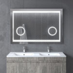 LED Καθρέπτης 120x80 με 2 Μεγενθυντικούς Φακούς M194