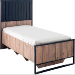 Κρεβάτι Μέταλλο Ξύλο VINTAGE για Στρώμα 90x190cm 0489-SET6510586