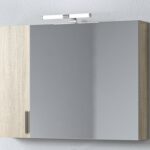 Καθρέφτης SIENA Δρυς 90 3MSI090SN0W με Ντουλάπια 88x15x65cm