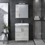 Σετ Έπιπλο Μπάνιου SAVINA Τσιμεντί 65 9SSA065CE0W Πάγκος 63x44x86cm