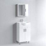 Έπιπλο Μπάνιου Σύνθεση IRENE 55 Λευκό Gloss Πάγκο 51x34x83cm 9SIR055WHR