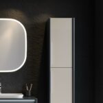 Στήλη ROYAL Μπέζ MDF 18mm Λάκα 35  3CROY035ANTGBM κρεμαστή 35x35x138