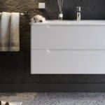 Πάγκος PERLA Λευκό MDF 18mm Λάκα 100 3SPER100WHM 105x46x53cm