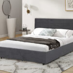 Κρεβάτι COZY Με Αποθηκευτικό Χώρο 2 Συρτάρια 160Χ200 cm χρ. Γκρι Σκούρο