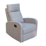 Πολυθρόνα Ανακλινόμενη 67x91x101 cm KARLA χρ. Greige (Γκρι-Μπεζ)