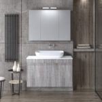 ΣΕΤ ΕΠΙΠΛΟΥ OMEGA TOP 90cm χρ. ΓΚΡΙ 9SOMT090GO