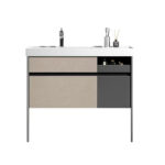 Σετ Πάγκου ELITE 100 cm Κόντρα Πλακέ Θαλάσσης (Plywood) χρ. ΓΚΡΙ/ΜΠΕΖ S3BELI100SMG