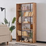 ΒΙΒΛΙΟΘΗΚΗ JUNO 90x30x184cm χρ.ΔΡΥΣ (1062043)