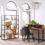 ΒΙΒΛΙΟΘΗΚΗ SAHRA 120x30x151cm χρ.ΜΑΥΡΟ/ΔΡΥΣ (1062044)