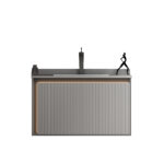 Σετ Πάγκου GREYS 80 cm Κόντρα Πλακέ Θαλάσσης (Plywood) χρ.ΓΚΡΙ ΑΝΟΙΧΤΟ S3BGRE080LGR