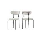 Καρέκλα Μεταλλική (2τμχ) LINA χρ.ΛΕΥΚΟ (S826) ΤΙΜΗ ΤΕΜΑΧΙΟΥ 82,00€