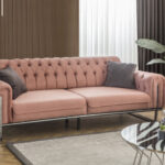 Καναπές BARCELONA 230x90x80 cm χρ.ΡΟΖ κωδ. 0552-4SOBA230ROZ