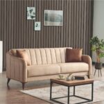 Καναπές Κρεβάτι NOVA 3ΘΕΣΙΟΣ 208x84x84 cm χρ.ΜΠΕΖ