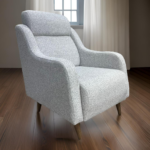 Πολυθρόνα APRIL 74x90x100 cm χρ.DARK WHITE κωδ.0683-6CH074APRILDARKWH