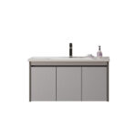 Σετ Πάγκου YVONNE 100 cm Κόντρα Πλακέ Θαλάσσης (Plywood) χρ.ΓΚΡΙ ΑΝΟΙΧΤΟ S3BYVO100GR