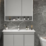 Σετ Επίπλου YVONNE 100 cm Κόντρα Πλακέ Θαλάσσης  (Plywood) χρ.GREY 9SYVON100GR