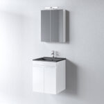 Σετ Έπιπλο Μπάνιου DIKI 50cm χρ.WHITE GLOSS κωδ. 9SDI050WHGL