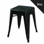 RELIX Σκαμπό-Pro, Στοιβαζόμενο, Μέταλλο Βαφή Μαύρο κωδ. 0706-Ε-00015476