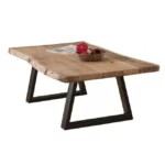 LIZARD Τραπεζάκι Σαλονιού Καθιστικού, Μέταλλο Βαφή Μαύρο, Ξύλο Ακακία 149 κωδ. 0706-Ε-00017560