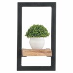 LIZARD Frame Ράφι Μέταλλο Βαφή Μαύρο, Ξύλο Ακακία 149 κωδ. 0706-Ε-00021252