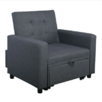 IMOLA Πολυθρόνα - Κρεβάτι Σαλονιού - Καθιστικού, Ύφασμα χρ. Σκούρο Γκρι κωδ. 0706-Ε-00021977