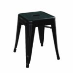 RELIX Σκαμπό Στοιβαζόμενο, Μέταλλο Βαφή Μαύρο κωδ. 0706-Ε-00023481