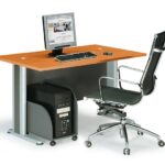 BASIC Γραφείο Απόχρωση Dark Grey - Cherry κωδ. 0706-Ε-00008216