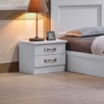 LIFE Κομοδίνο με 2 Συρτάρια, Απόχρωση Άσπρο κωδ. 0706-Ε-00014840