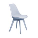 MARTIN-II Καρέκλα PP Γκρι, Μονταρισμένη Ταπετσαρία κωδ. 0706-Ε-00017413