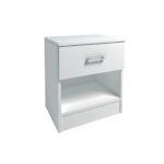 LIFE Κομοδίνο με 1 Συρτάρι, Απόχρωση  Άσπρο κωδ. 0706-Ε-00019140